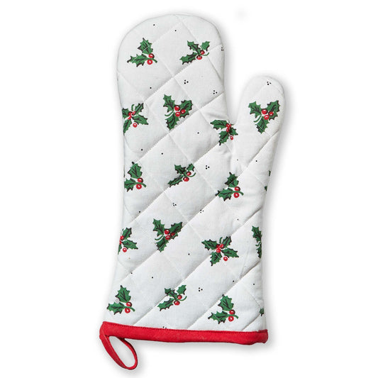 Vintage Holly Oven Mitt