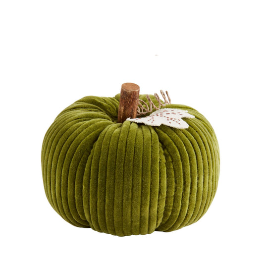 Green Corduroy Pumpkin