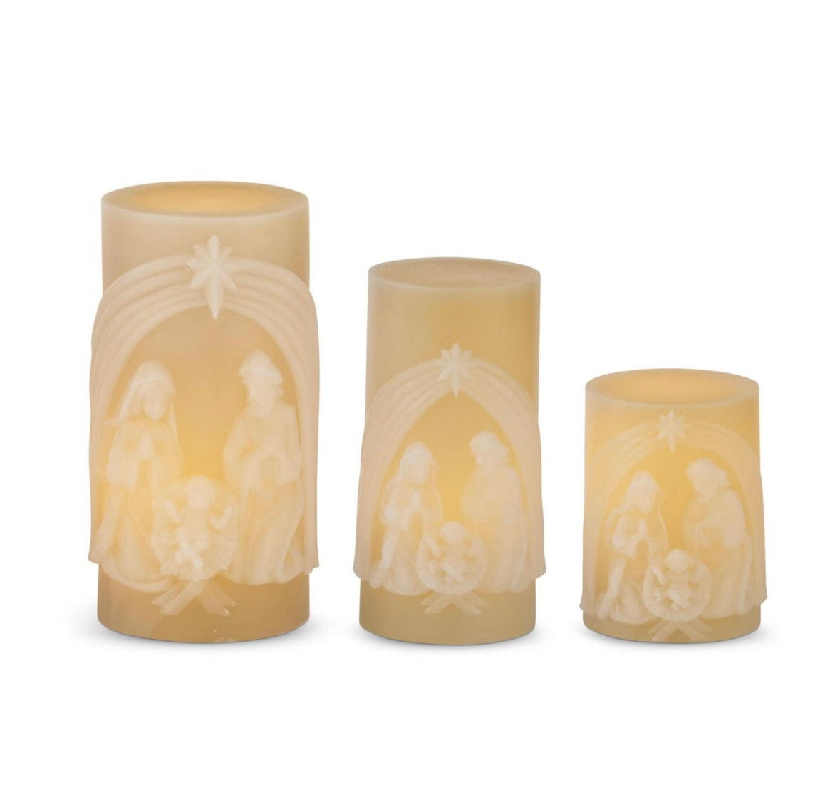 Nativity LED Candle