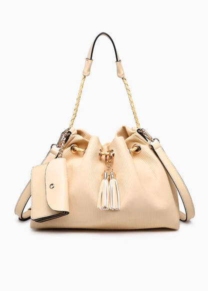 Aaliyah Pleated Bucket Bag