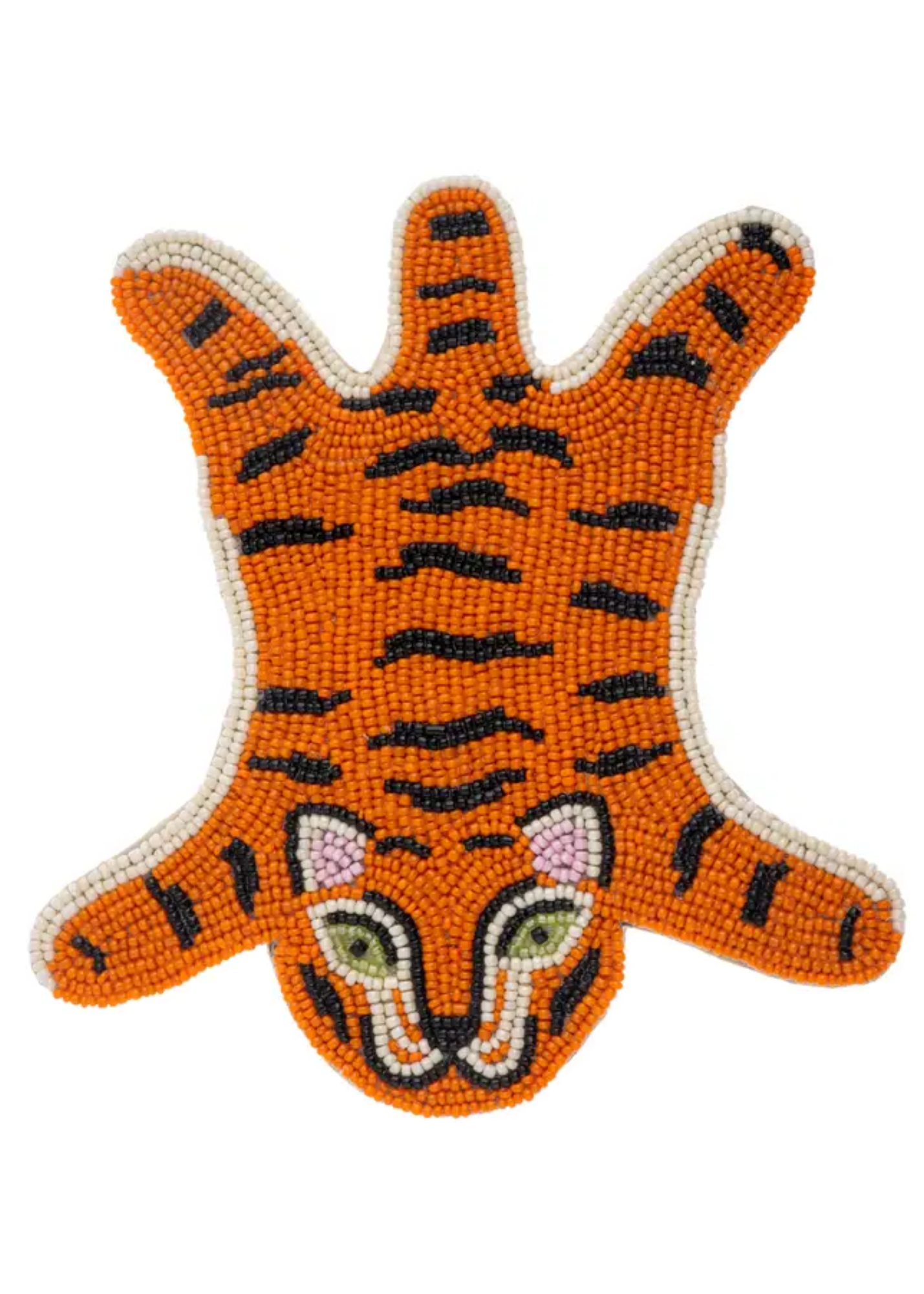 Tiger Beaded Coasters