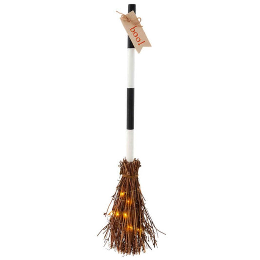 Boo Light Up Broom Decor