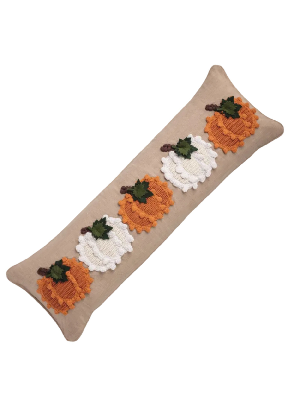 Knit Pumpkin Lumbar Pillow
