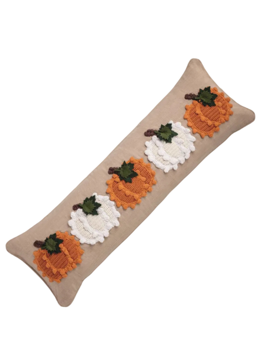 Knit Pumpkin Lumbar Pillow