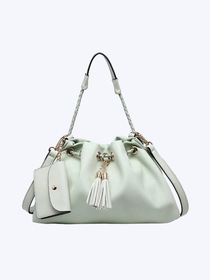 Aaliyah Pleated Bucket Bag