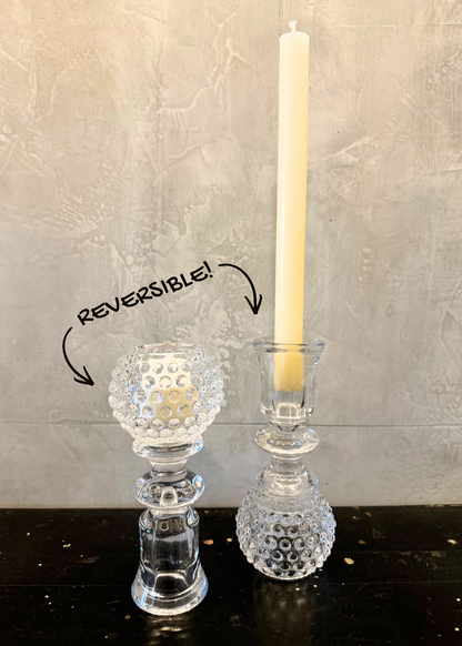 Hobnail Tealight Taper Holder
