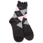Weekend Argyle Ruffle Mini Crew