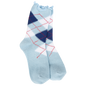 Weekend Argyle Ruffle Mini Crew