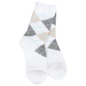 Weekend Argyle Ruffle Mini Crew