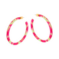 Yellow/Pink Emma Statement Hoop