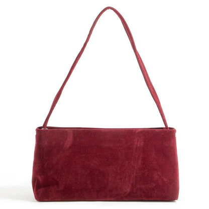 Faux Suede Rectangle Bag