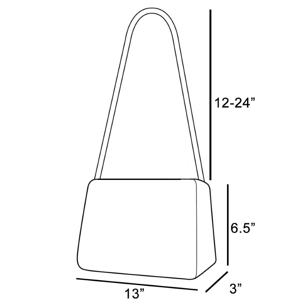 Faux Suede Rectangle Bag