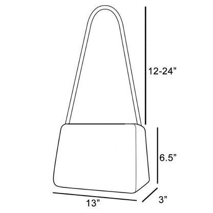 Faux Suede Rectangle Bag