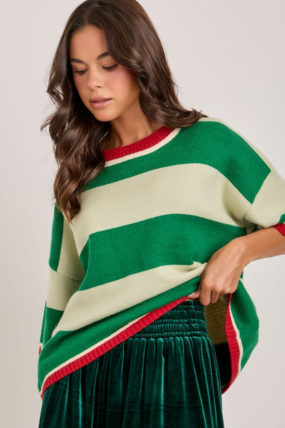 Merry Wide Stripe Sweater