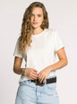 Asher Tee in White