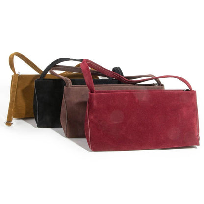 Faux Suede Rectangle Bag
