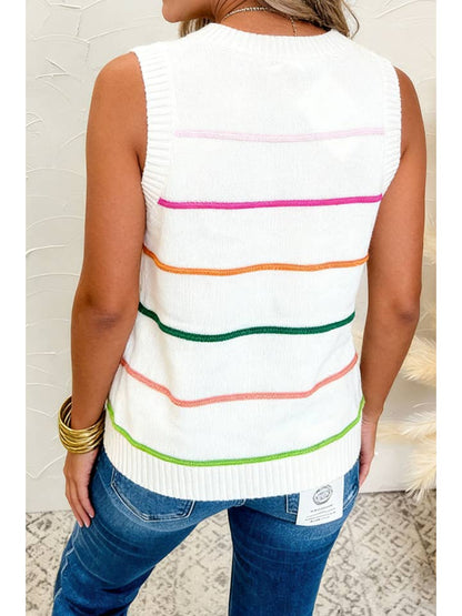 Striped Round Neck Sweater