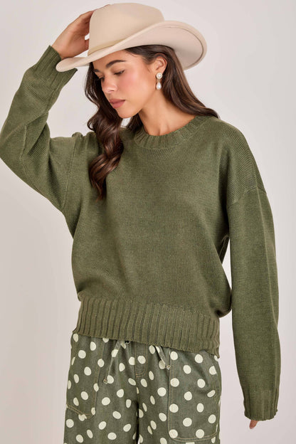 Green Lightweight Sweater