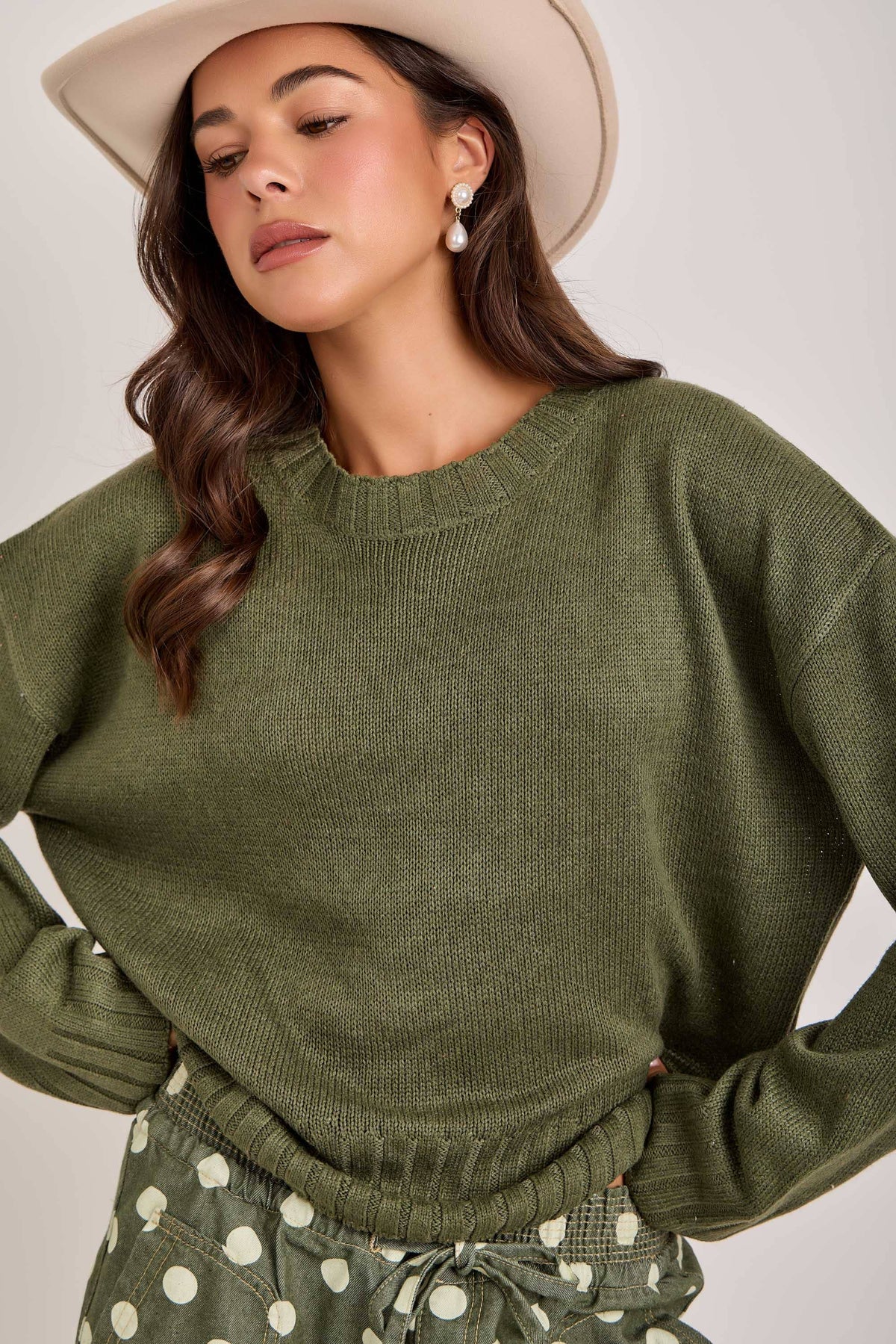 Green Lightweight Sweater