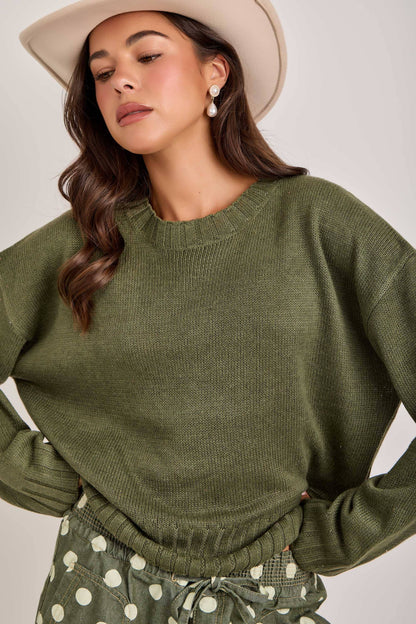 Green Lightweight Sweater
