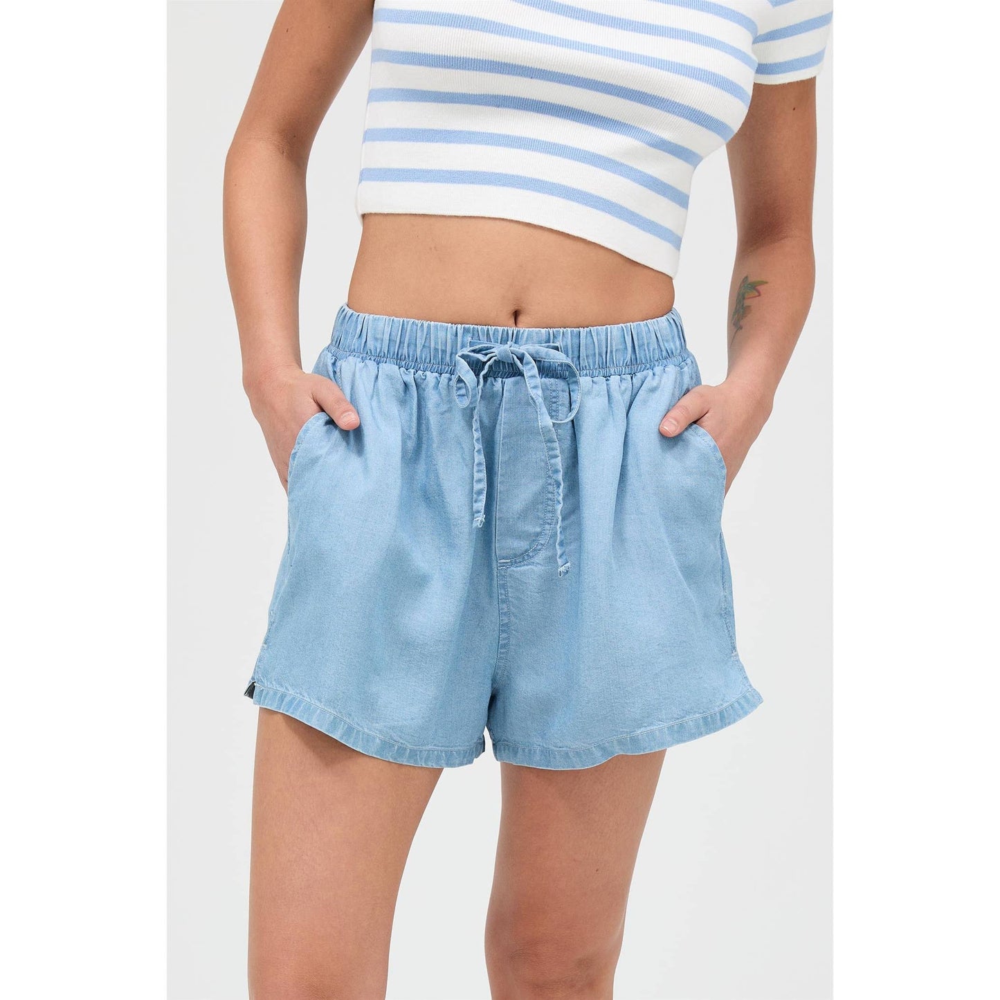 Janie Lyocell Drawstring Shorts