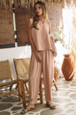Set of 2 Textured Top & Relaxed Pants