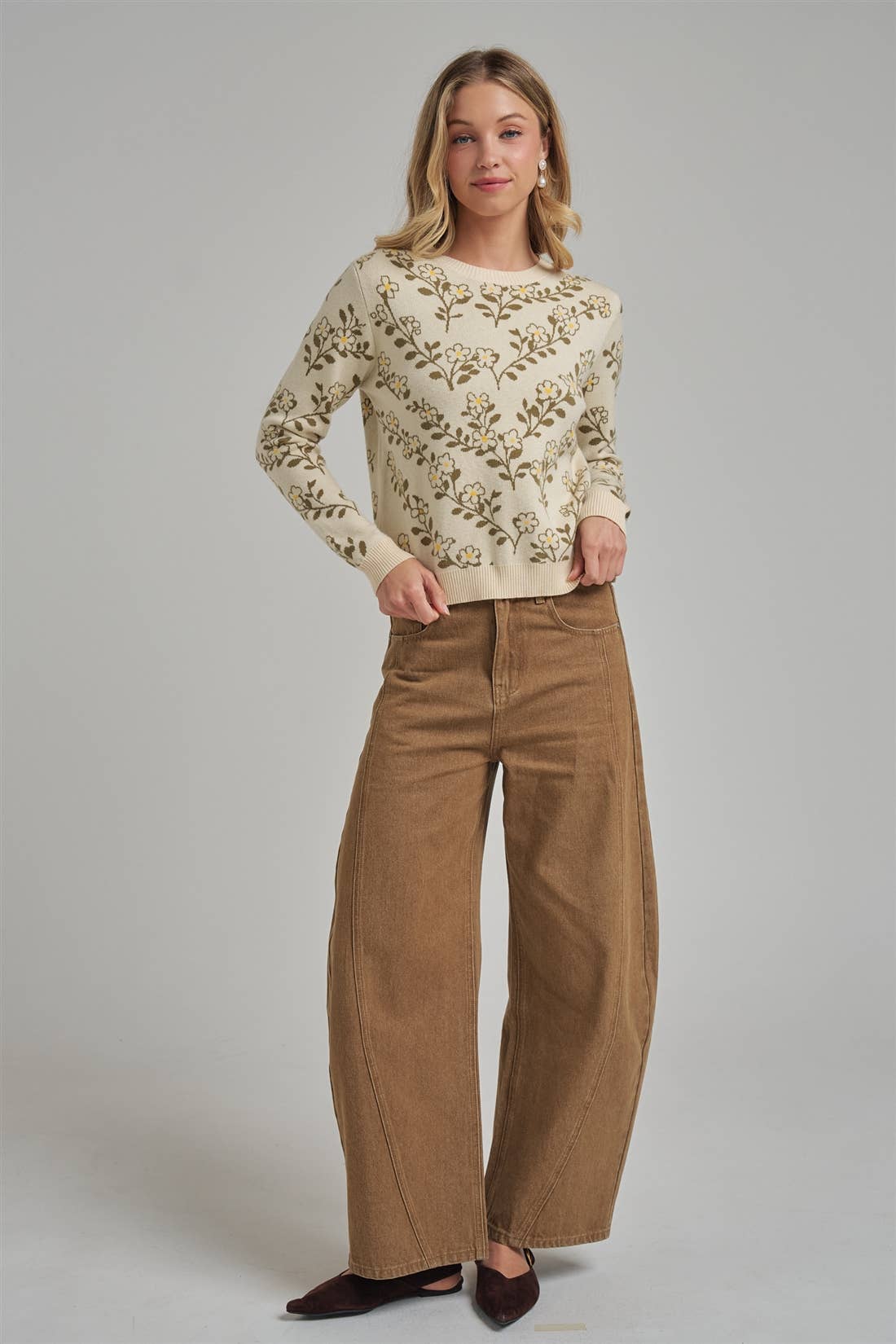 Cottage Floral Sweater