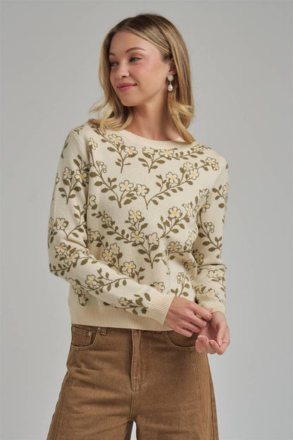 Cottage Floral Sweater