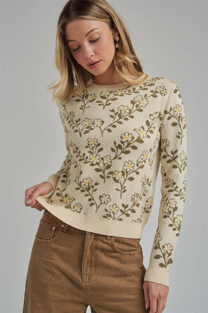 Cottage Floral Sweater
