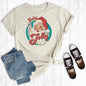 Feelin' Jolly Santa Tee in Cream
