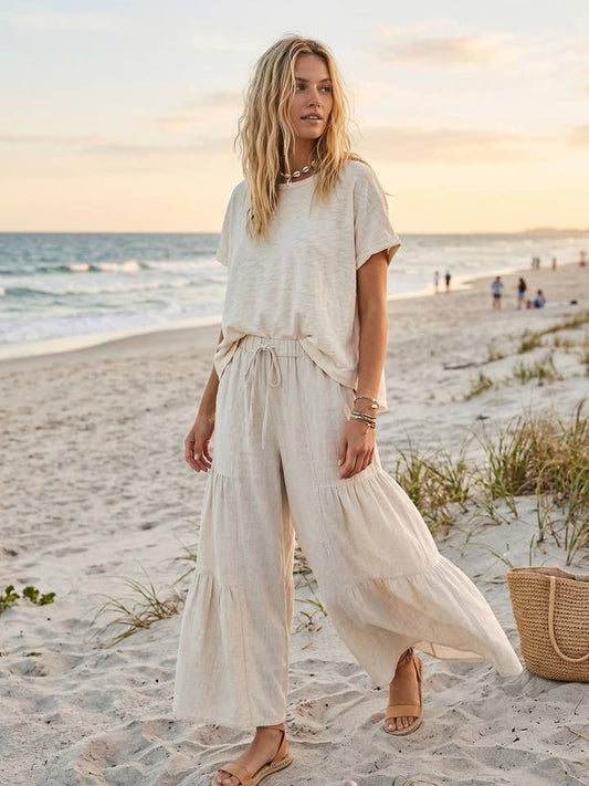 Tawny Wide Leg Palazzo Pant