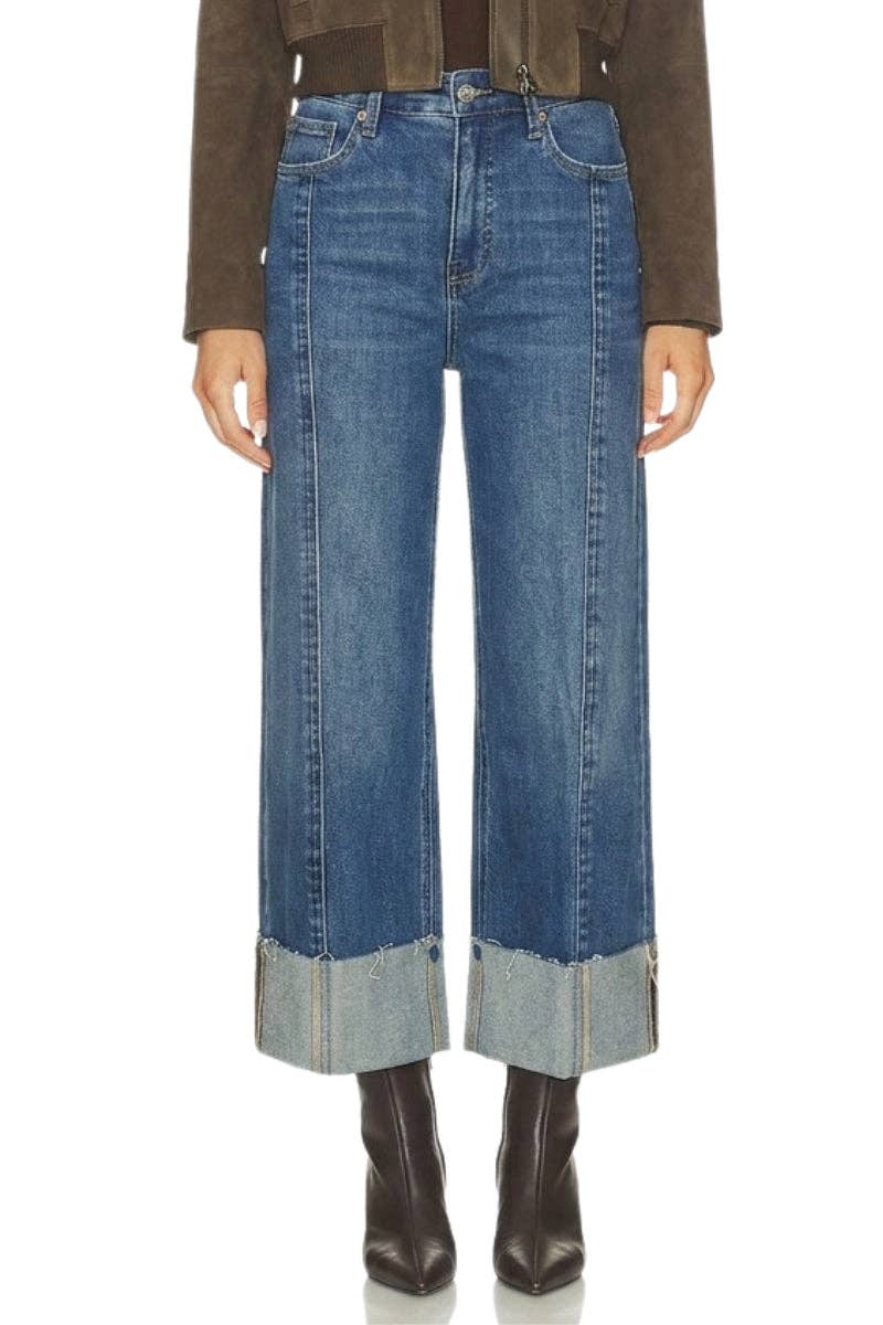 High Rise Tummy Control A-Wide jeans