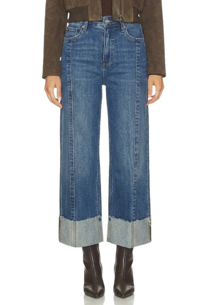 High Rise Tummy Control A-Wide jeans