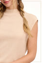 Stretchy Crinkled Sleeveless Top