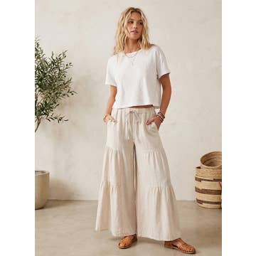 Tawny Wide Leg Palazzo Pant