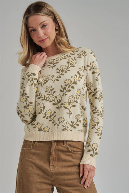 Cottage Floral Sweater