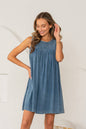 Sleeveless Denim Mini Dress