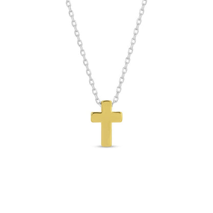 Small Simple Cross Necklace