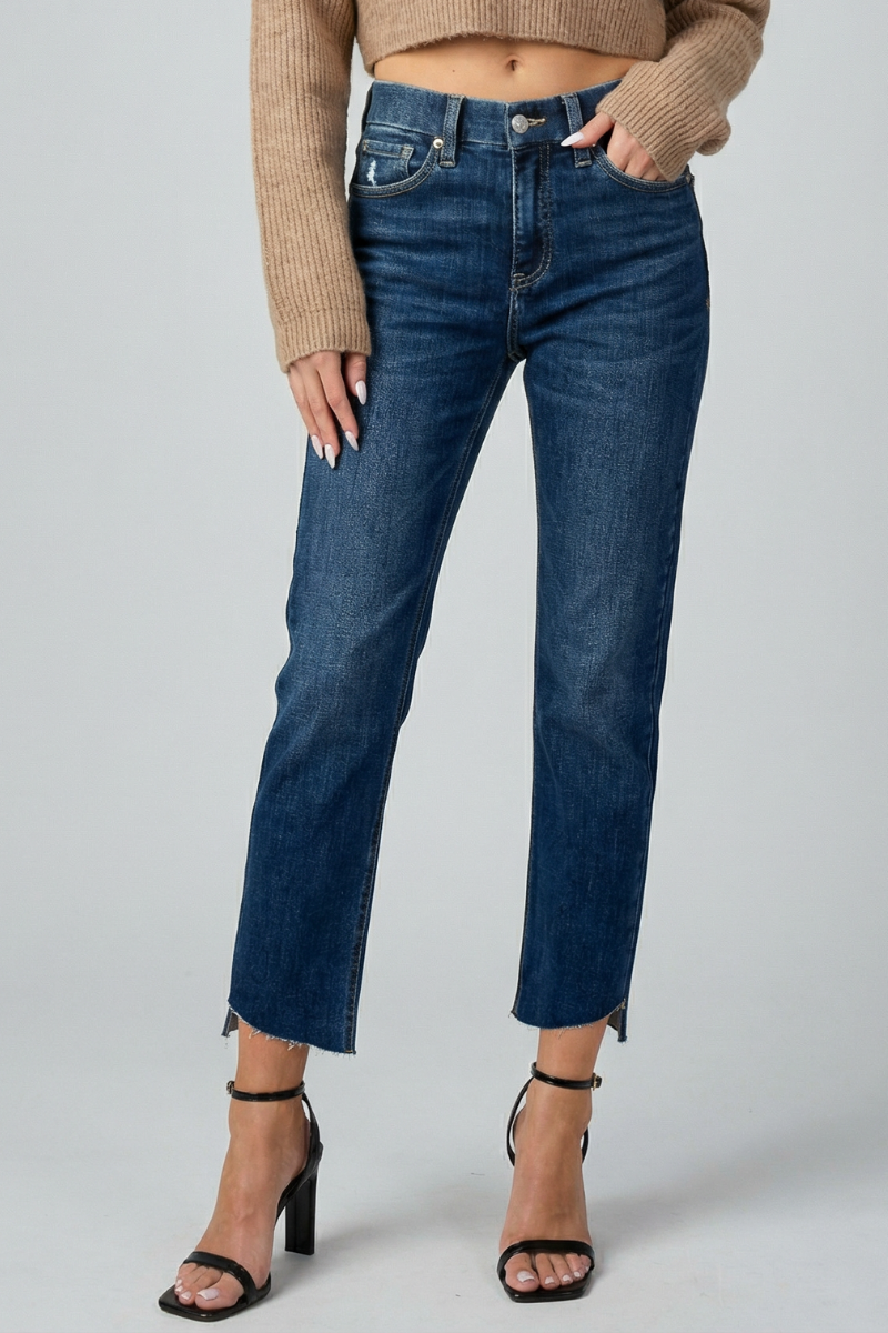 Tummy Control Straight Jeans