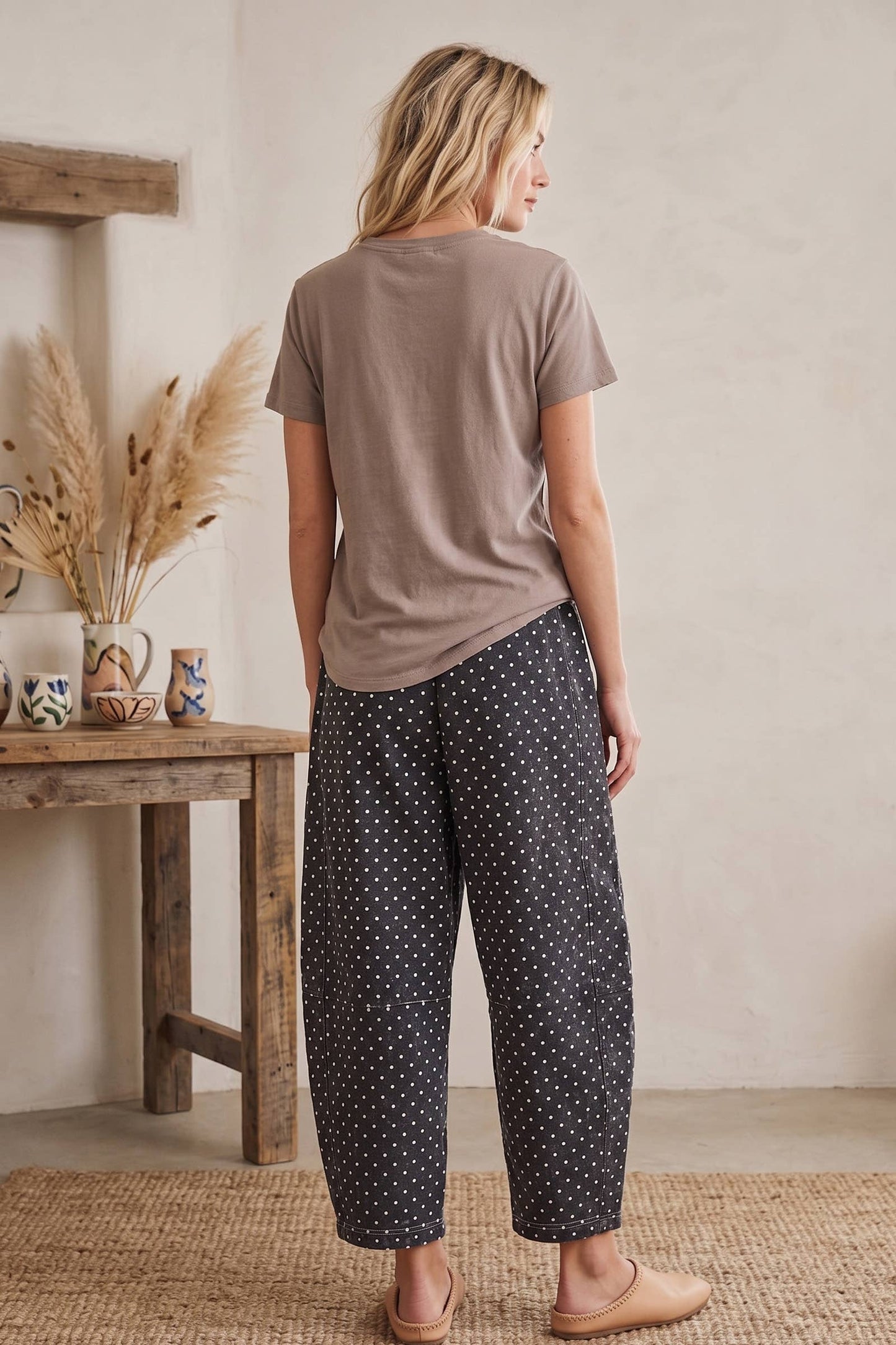 Mineral Washed Barrel Pants