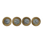 Antiqued Round Mirrored Bird Print