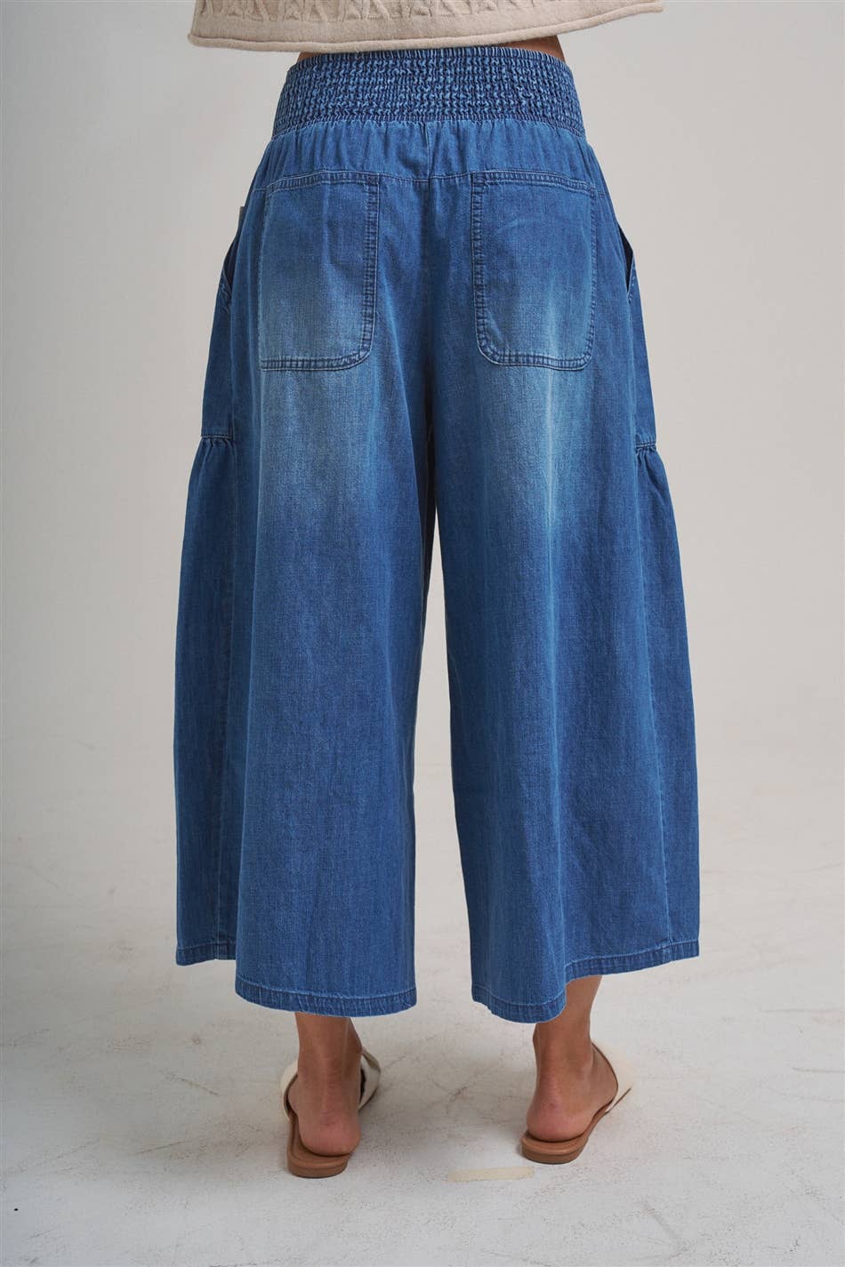 Rio Relaxed Wide Leg Denim Pants