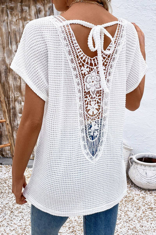 Jordan V-Neck Tie Back Top