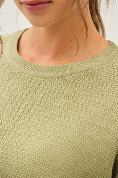 Rice Knit Sweater in Sage