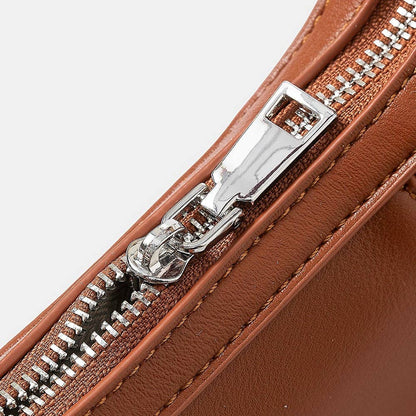 Faux Leather Round Bag