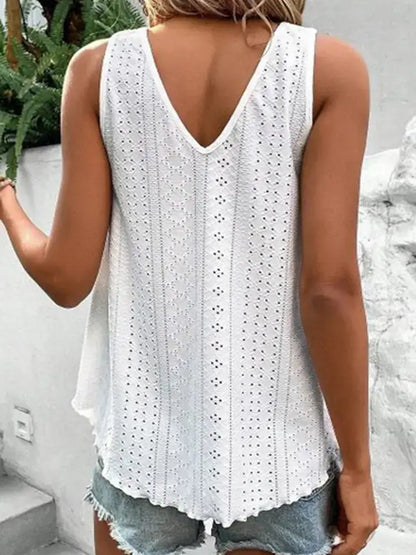 Eyelet Lace Boho Tank