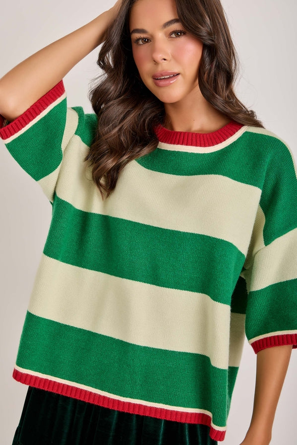 Merry Wide Stripe Sweater