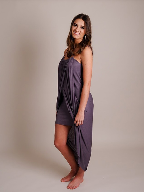 drape maxi dress