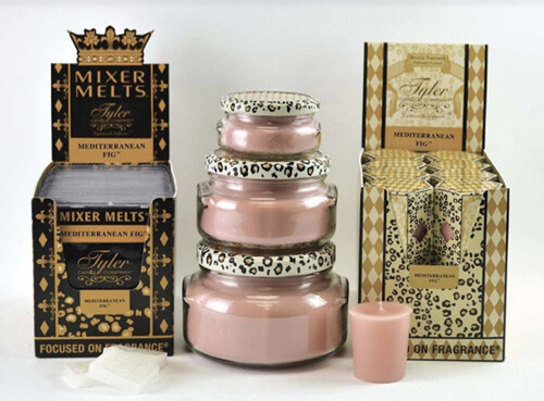 three-tiered pink candle